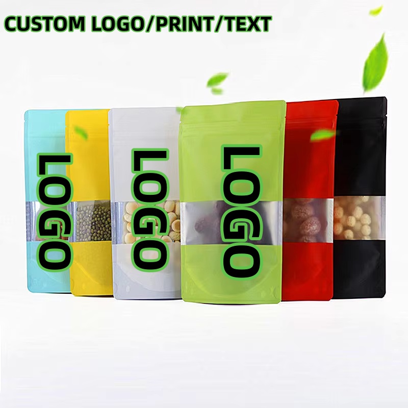 Xmas Food Snacks - 100 adet folyo pencere kilitli poşetler
