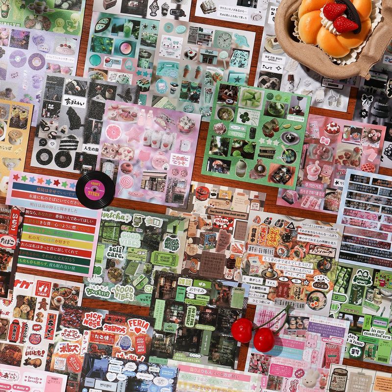 30 Adet Estetik Vintage Gıda E - Snacks Food Labels incelemesi ve fiyatı